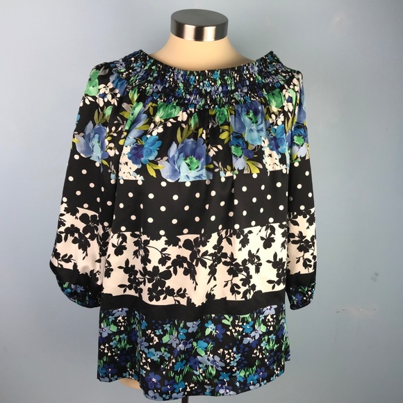 Sunny Leigh Womens M Floral Top - Picture 2 of 5